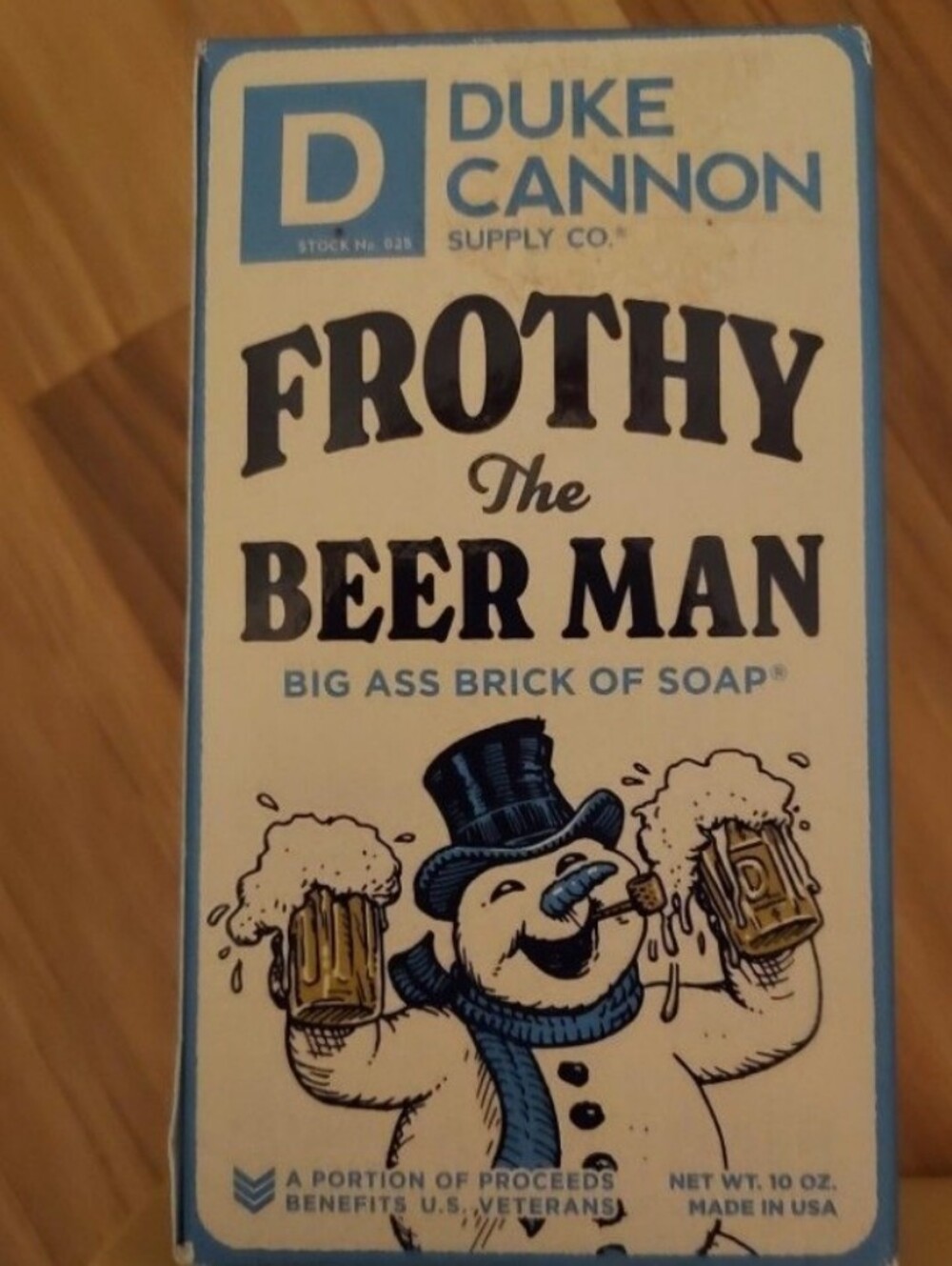 Duke Cannon Frothy The Beer Man Big Ass Brick Of Soap 10 Oz New